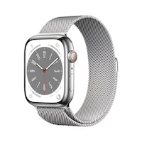 Apple Watch Series 8 (45 mm, Acier inoxydable, 4G, Taille unique)