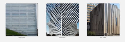 Trois essais pour « large building with straight geometry ».
