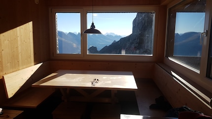 C’est ainsi que se présente la vue depuis notre propre chambre.