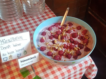 Le muesli Nina nous fournit l’énergie nécessaire pour la troisième journée de randonnée