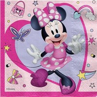 Qualatex Minnie Mouse Napkins (20 x, 33 x 33 cm)