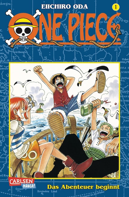 La couverture du premier tome de « One Piece ».