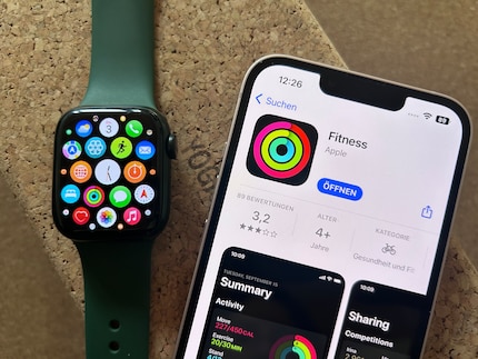 Les anneaux colorés représentent « Fitness+ » : l’abonnement de fitness d’Apple pour la maison.