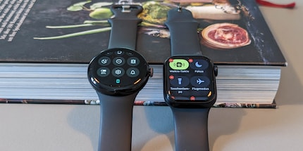 Sur l’Apple Watch, je peux configurer le menu de l’accès rapide. Pas avec la Pixel Watch