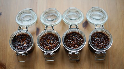 Das Rezept ergibt vier kleine Gläschen.