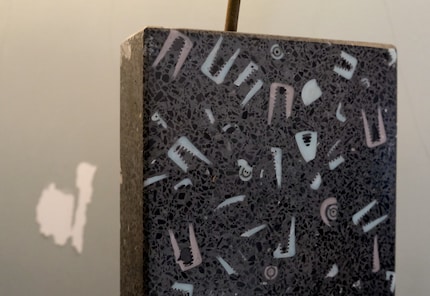 Le mélange de terrazzo contient un déchet très particulier.