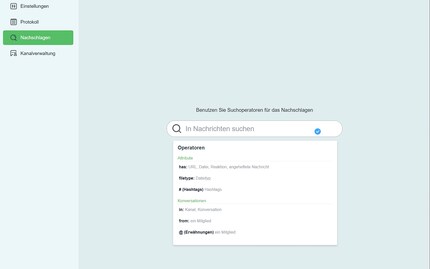 As an admin, I can search for specific messages in the console.
