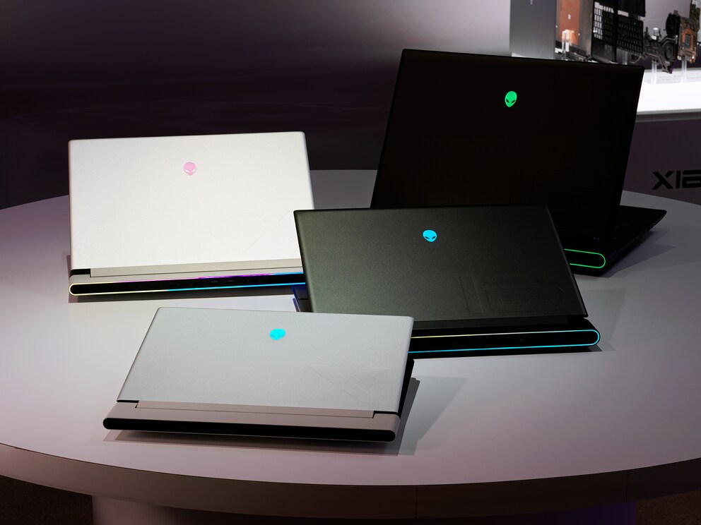 Die vier neuen Notebooks von Alienware.