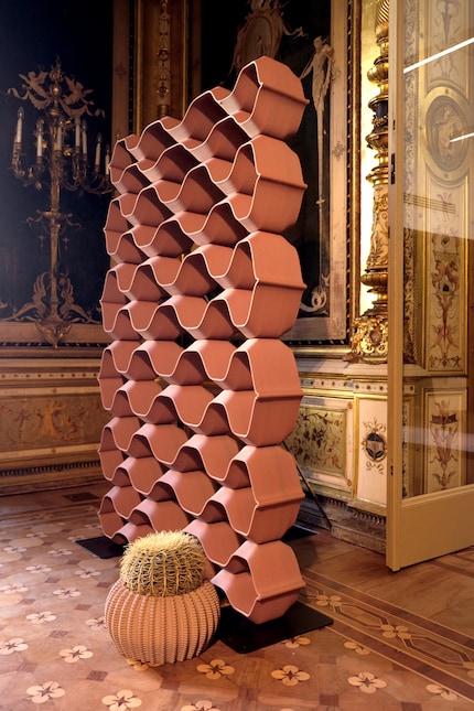 Le matériau de la cloison a été imprimé en 3D.