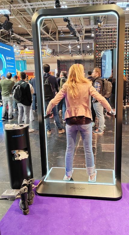 Est-ce qu’il y en aura bientôt dans toutes les salles de sport ? Mescan de Cardioscan au salon ISPO de Munich.