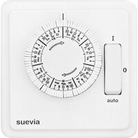 Suevia SU280439 Flush-mounted timer analogue weekly program 2200W IP20 ON/AUTO/OFF program