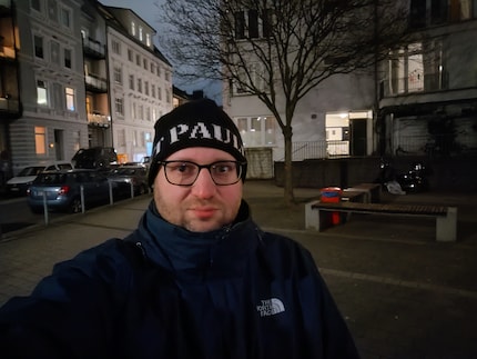 Selfie en mode nuit.