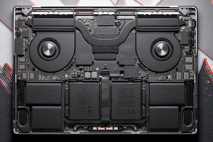 The battery on the 16-inch is just under the 100 watt-hour limit for flight luggage.