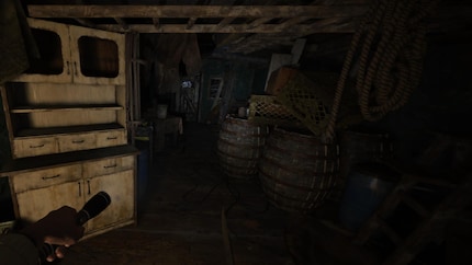 Les niveaux sombres de «Resident Evil Village» sont encore plus inquiétants avec l'écran OLED à fort contraste.