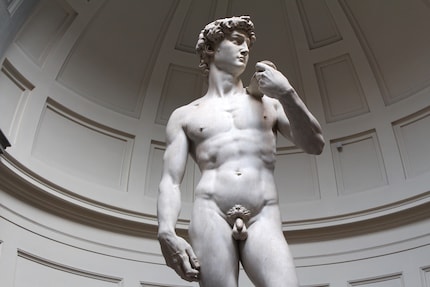 L’incarnation d’une sculpture de la Renaissance qui s’inspire de l’art supposé de l’Antiquité et qu’Hitler aurait également aimé posséder : le David de Michel-Ange.