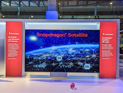Qualcomm présente sur son stand les premiers partenaires de Snapdragon Satellite.