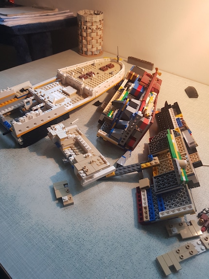 There they are, the parts I’d just laboriously assembled.