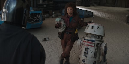 Peli Motto et R5-D4, le héros de la galaxie. 