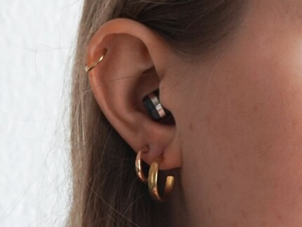 And only peek out of my ear slightly.