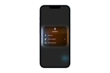 You can activate voice isolation during a call in the Control Centre.