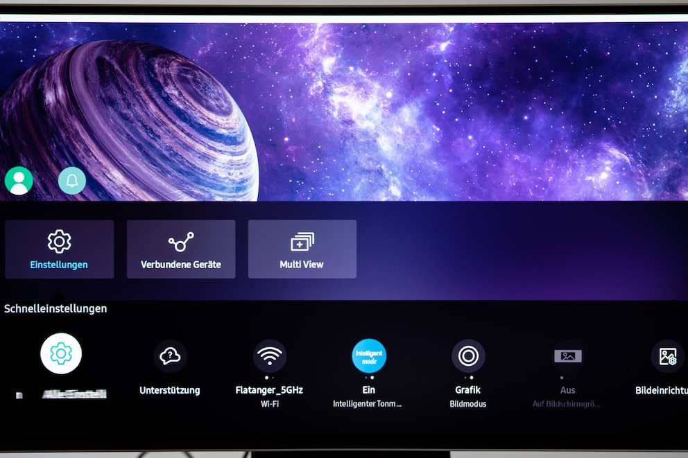 The Odyssey OLED G8 has a modern smart TV interface, albeit a cumbersome one.