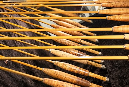 Sustainability at Monatura: fishing rods made of bamboo.