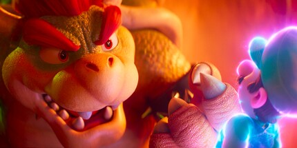 Poor Luigi’s fallen into the clutches of the musically talented Bowser.