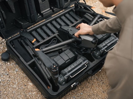 Does not fit in a backpack: The DJI Inspire comes with a customised case.