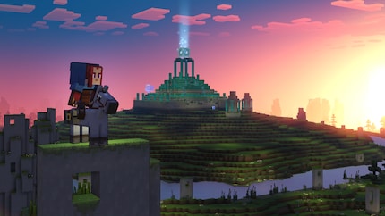 C’est ce magnifique monde des blocs qu’il faut sauver dans « Minecraft Legends »