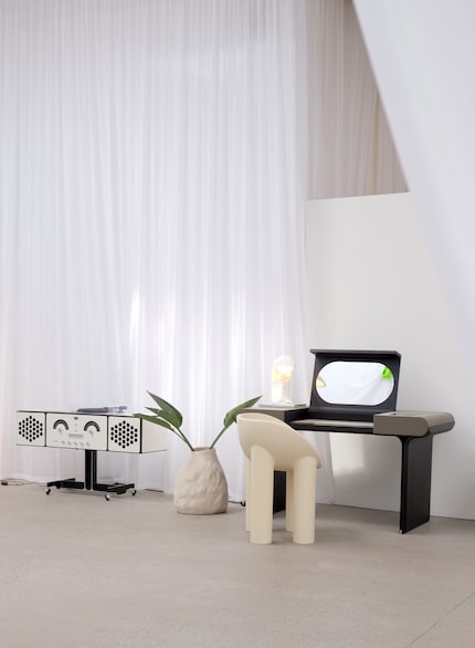 Comme la même famille de couleurs est reprise, le décor est particulièrement harmonieux.