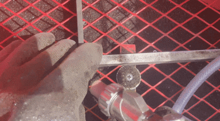 The Cerakote coating is relatively stubborn.
