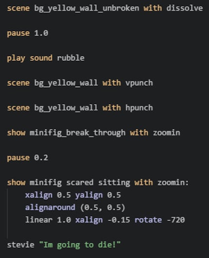 The code of the scene above looks quite simple.