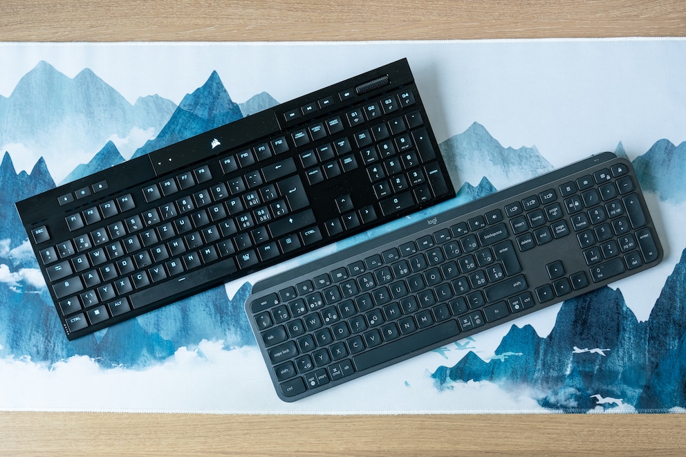 The Corsair K100 Air (above) won’t oust my chewing gum Logitech that’s less than half the price.