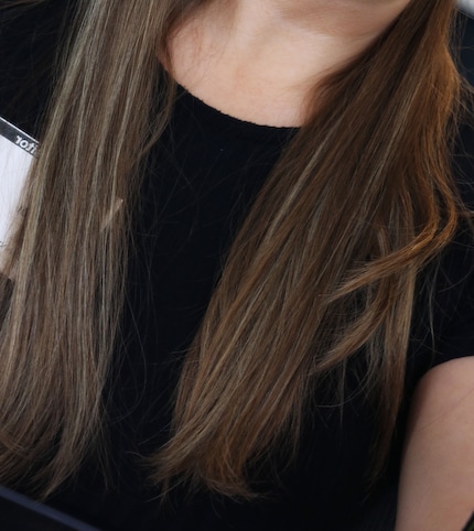 Mouiller les mèches et les passer rapidement : j'adore le résultat ! Je me demande à quoi ressembleront mes cheveux quand j'y consacrerai plus de temps?