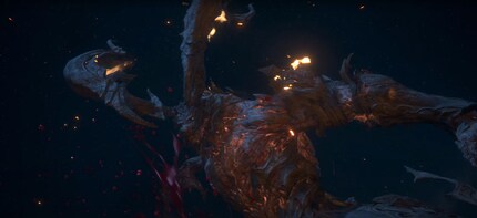 When Ifrit Phoenix tears apart, I get Neon Genesis Evangelion vibes.