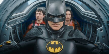 Michael Keaton makes a triumphant return as the Dark Knight in The Flash.