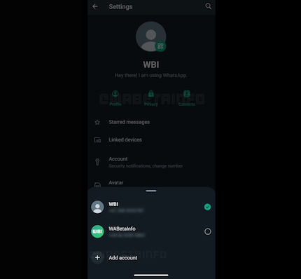 So you will soon be able to choose between multiple accounts.