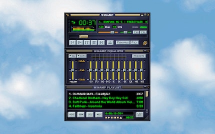 Winamp était mon lecteur MP3 préféré à l’époque.