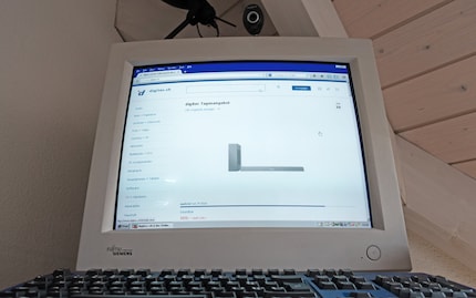 Avec une résolution de 1024×768 pixels, www.digitec.ch ne m’affiche que l’offre du jour de la boutique : une barre de son qui ne se vend pas très bien. En scrollant, je vois qu’il s’agit de la Philips TAB8505/10.