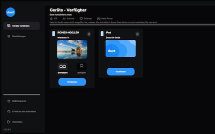 Les appareils auxquels vous pouvez vous connecter sont affichés.