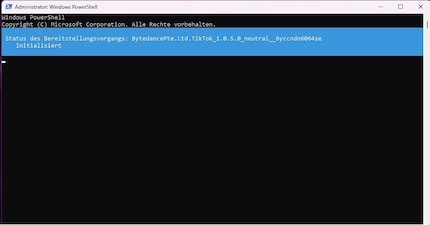 Si le message apparaît en bleu, la commande est correctement saisie.