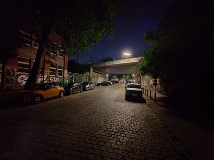 Ultra wide-angle camera, night mode.