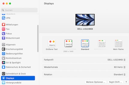 Grâce à une densité de pixels et une taille presque identiques à celles du Pro Display XDR, MacOS se met à l'échelle de manière optimale.