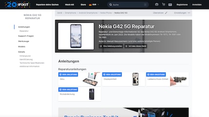 Sur iFixit, vous trouverez des instructions de réparation et pourrez commander directement les pièces détachées.
