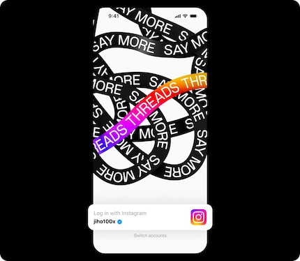 Threads utilise le login Instagram. Cela devrait réduire les obstacles à l'inscription.