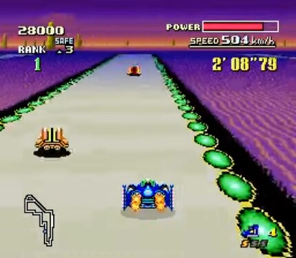 Grâce à la technique de rendu Mode 7, un simple effet 3D pouvait être reproduit sur la SNES. Pour l’époque, c’était révolutionnaire.