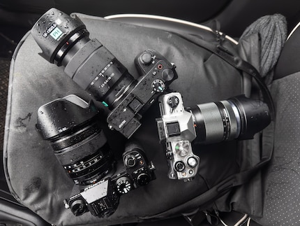 Les appareils Fujifilm et Sony résistent également à une petite douche sans dommage.