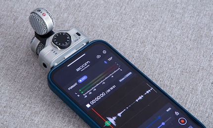 The screen would normally be upside down, but the Zoom app can rotate the display.
