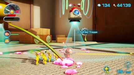 Quickly summon all your Pikmin to the Onion before it gets dark.