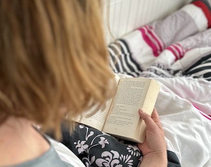 Comme durant mon enfance, j’appréhende le moment du coucher. La lecture du soir sonne pour moi tout de même comme une victoire et j’espère pouvoir l’intégrer à mes rituels de sommeil. 